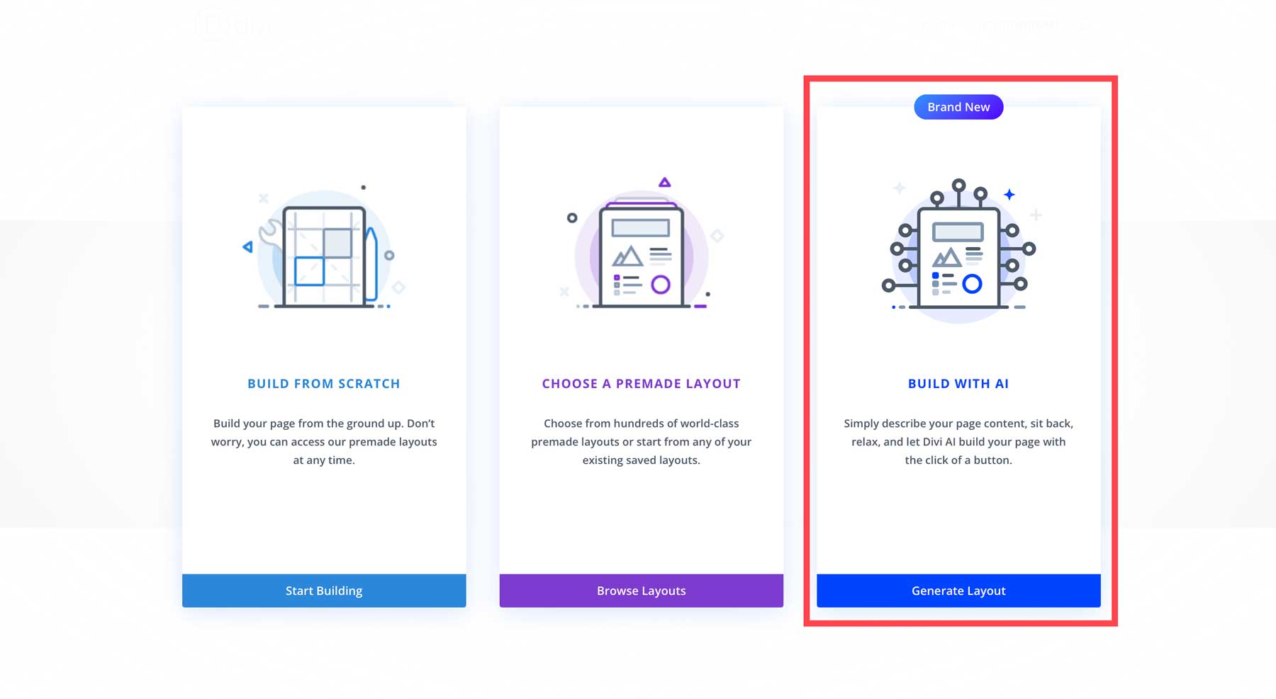 Build web pages with Divi AI