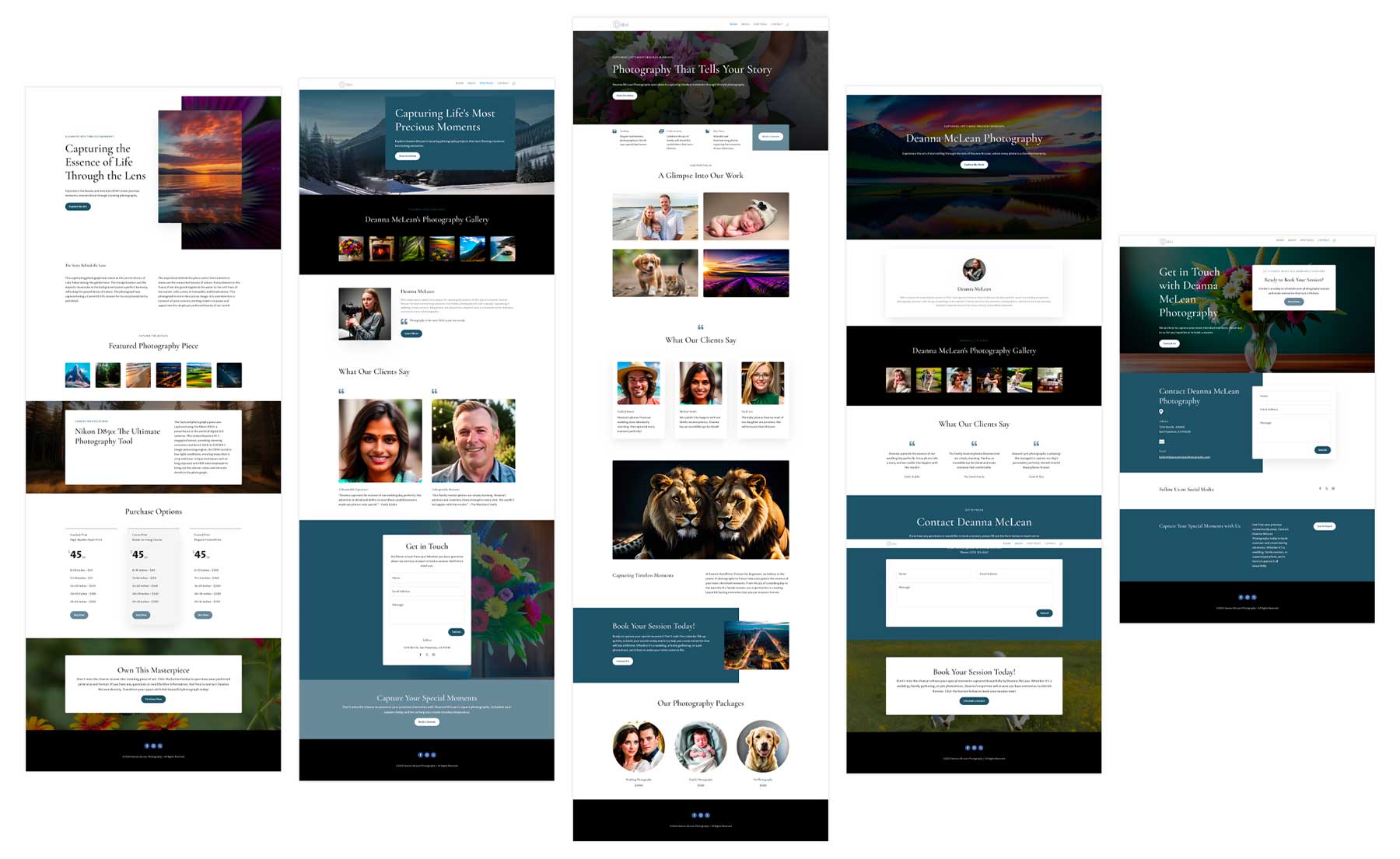 Divi AI portfolio website