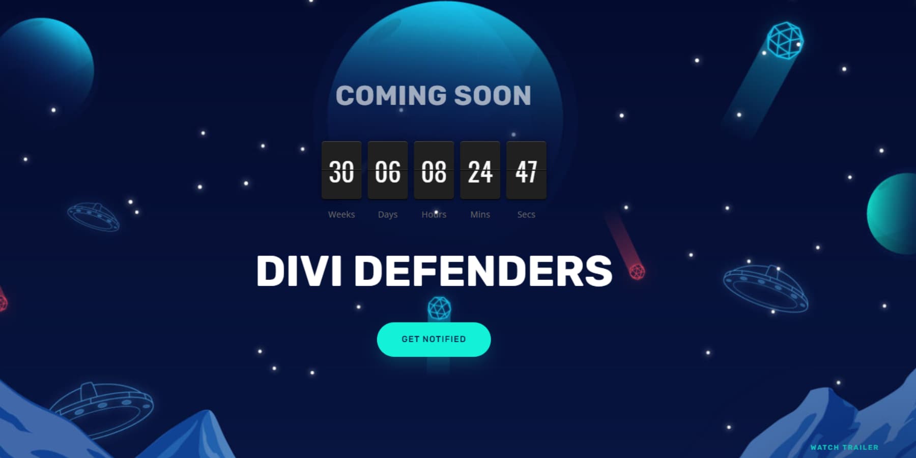 A screenshot of Divi Pixel's maintenance mode