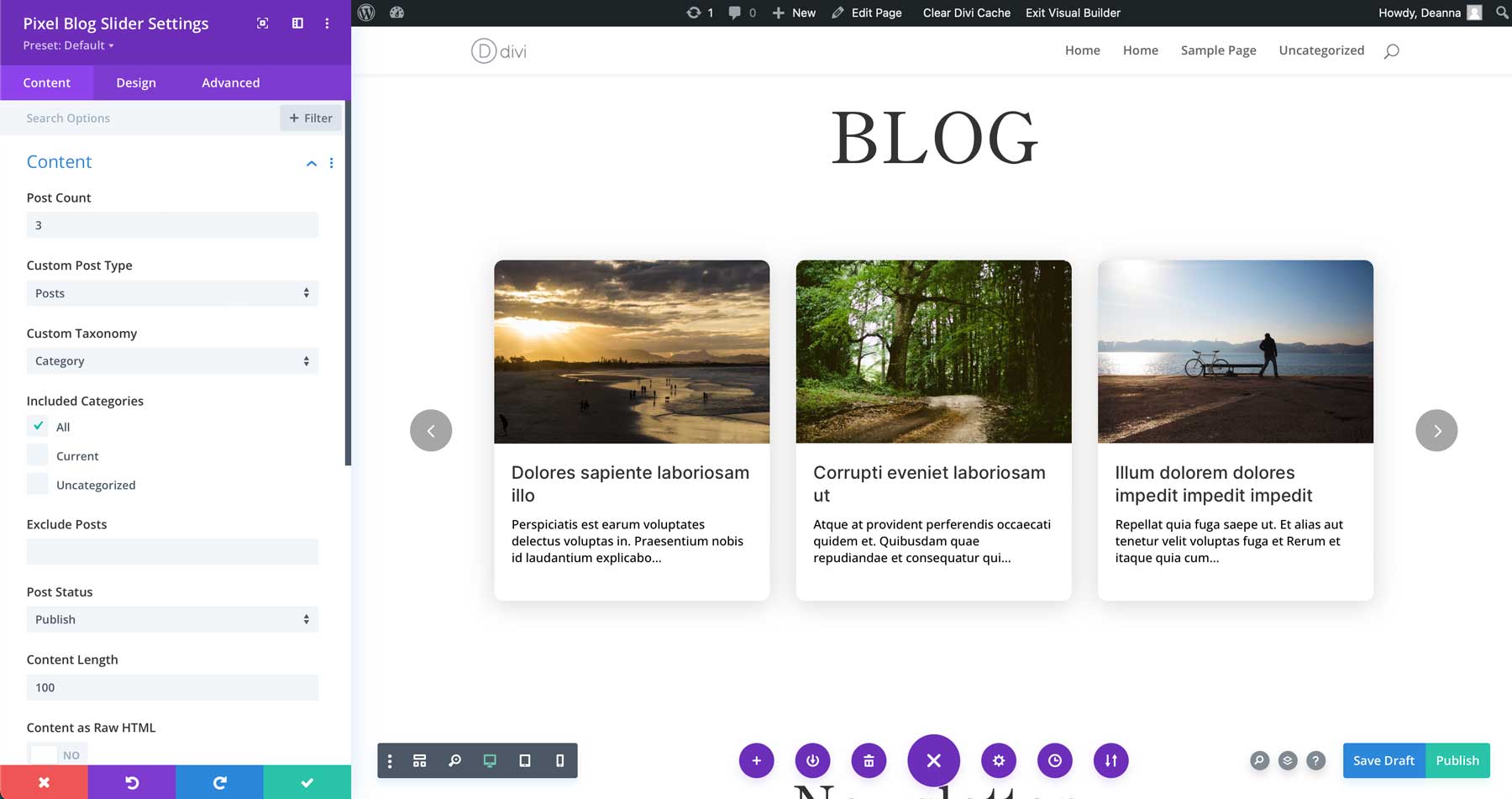 Blog Slider Module