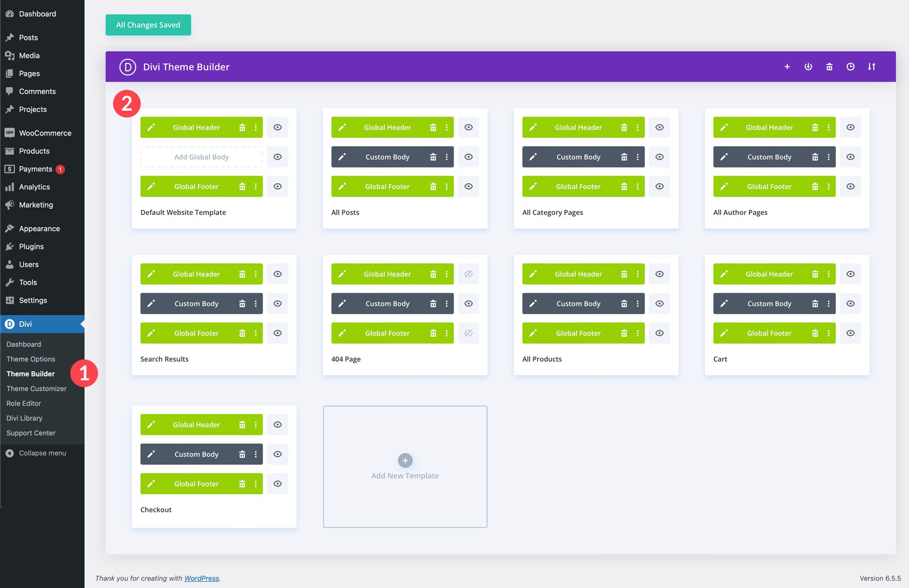 Real Estate starter site for Divi