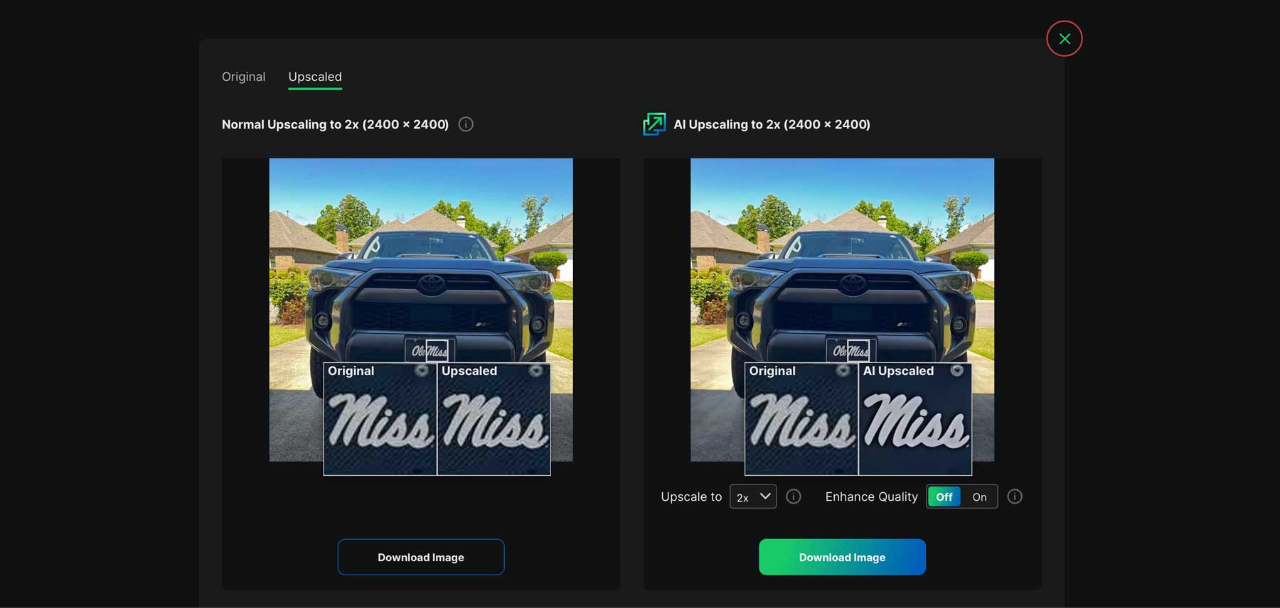 Upscale Media results