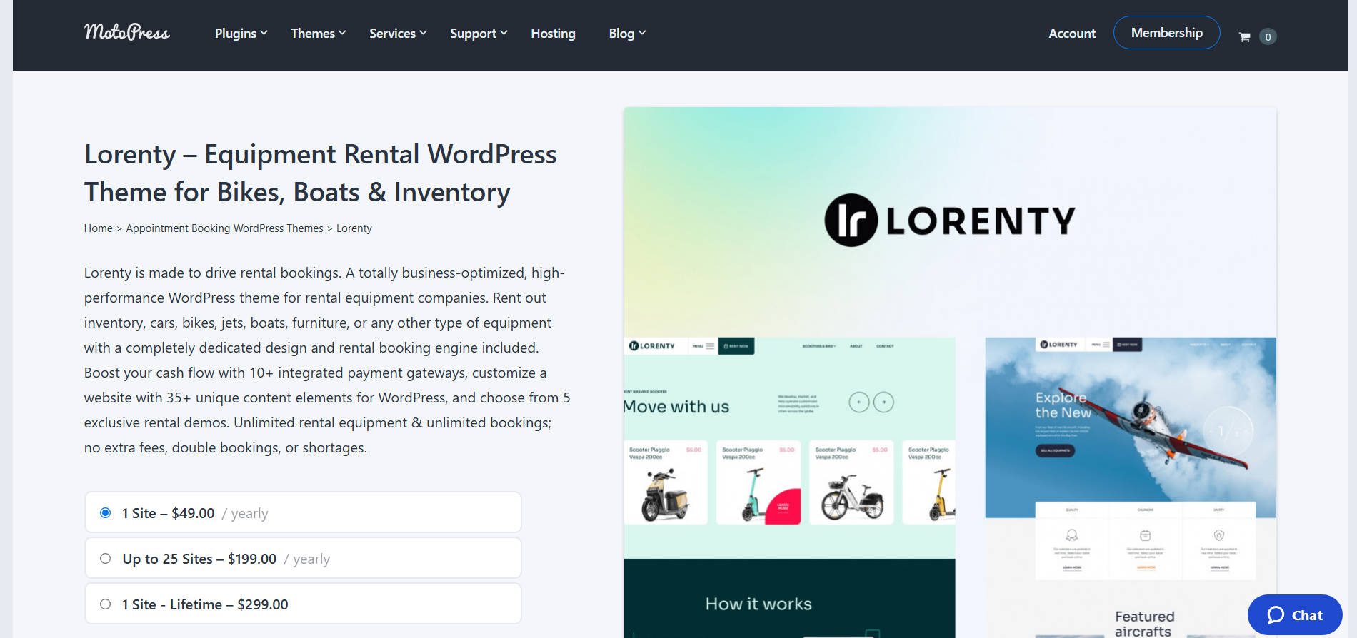 Lorenty Theme - MotoPress - August 2025