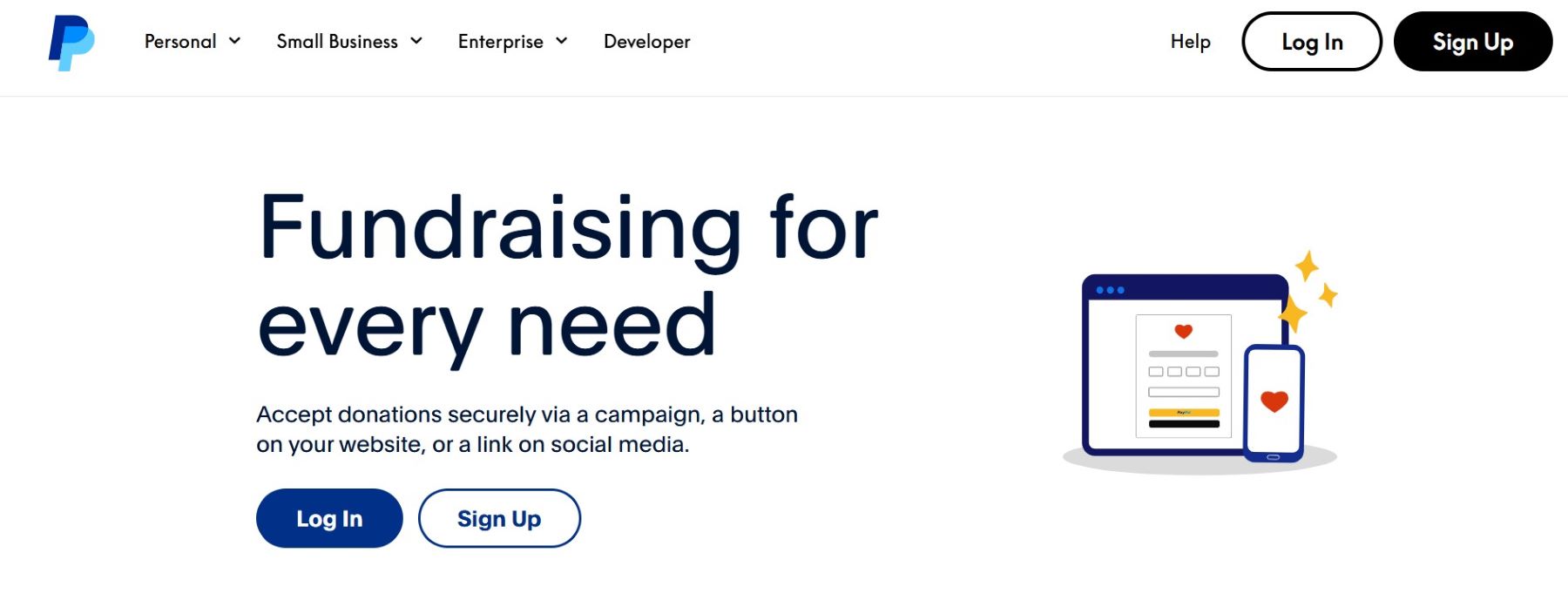 paypal donate button