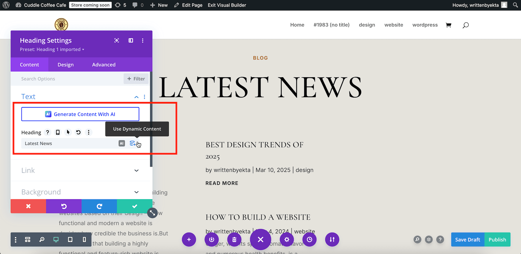 add dynamic content to your templates