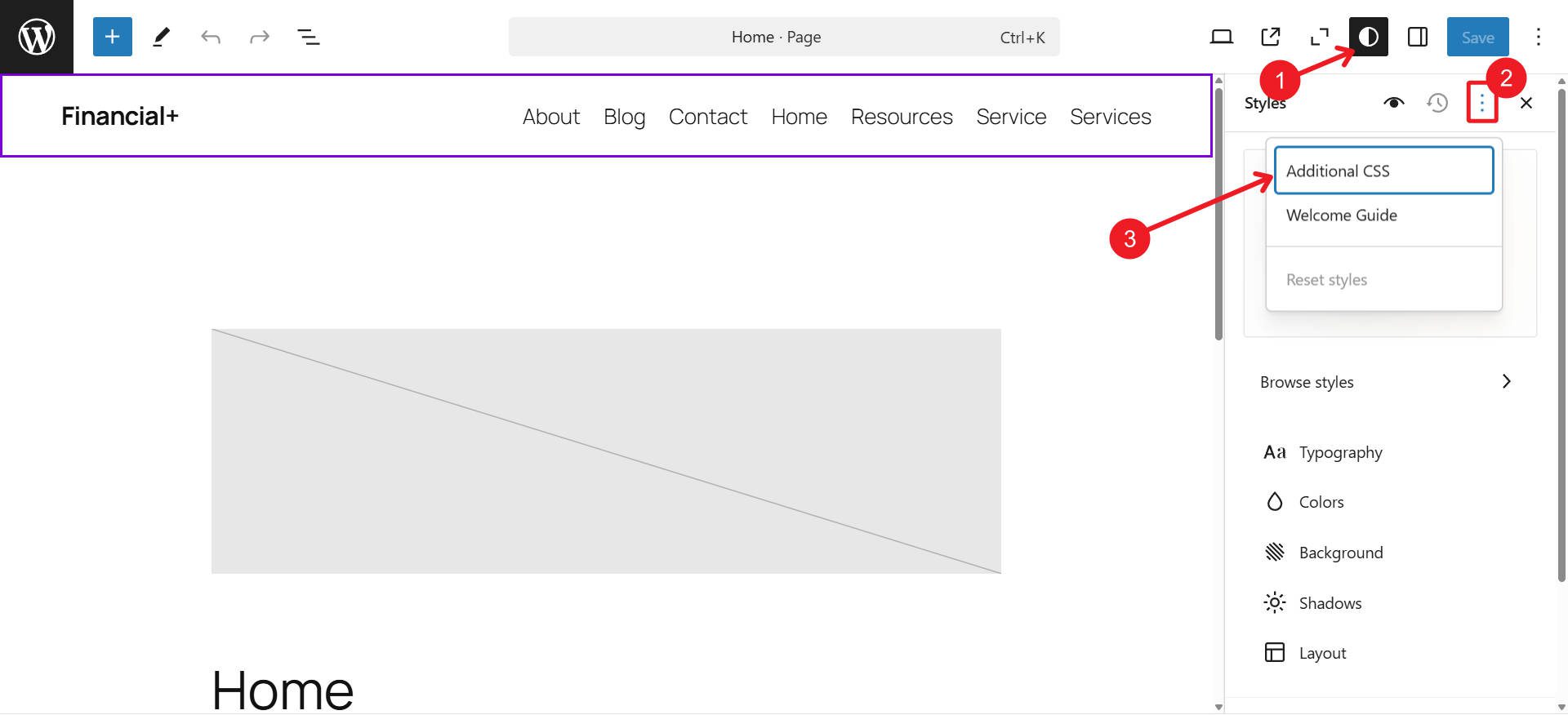 Add Custom CSS to WP Styles in Site Editor