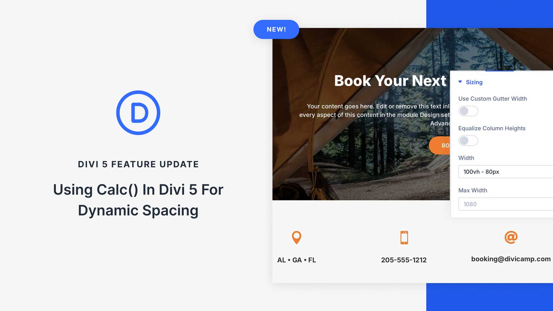 Using calc() In Divi 5 For Dynamic Spacing