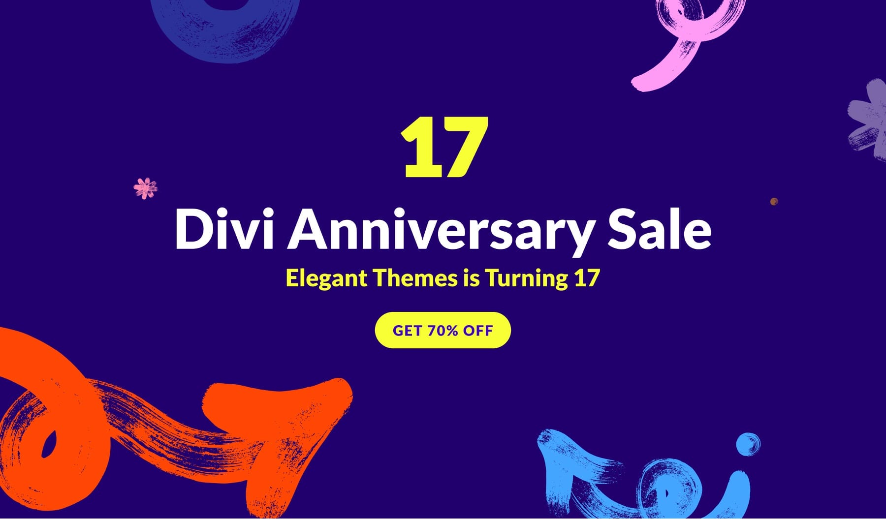 Divi 17th Anniversary Banner