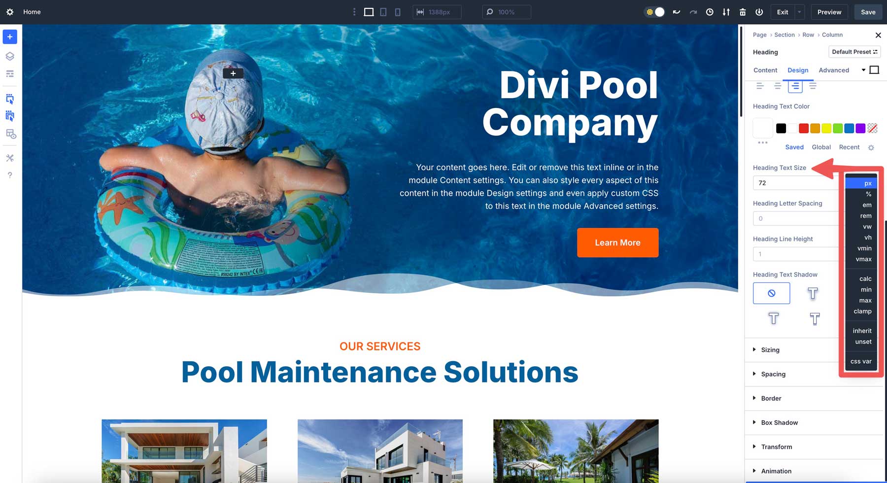 Divi 5 Advanced Units