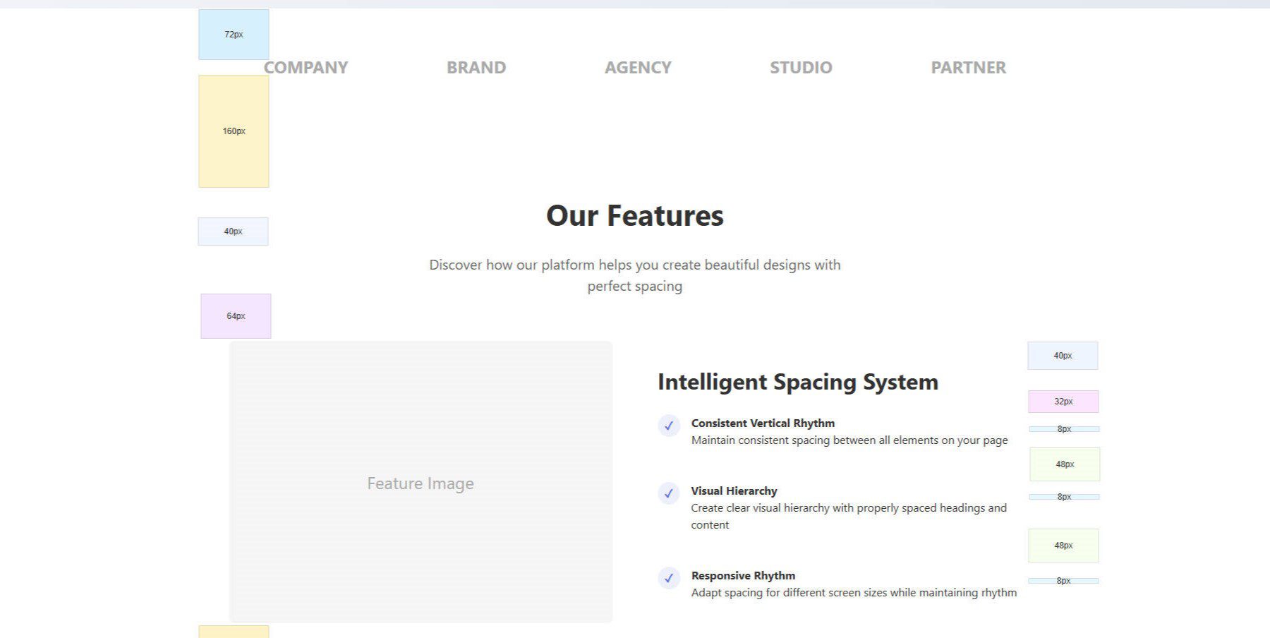 Example of Vertical Spacing in Web Design Continued