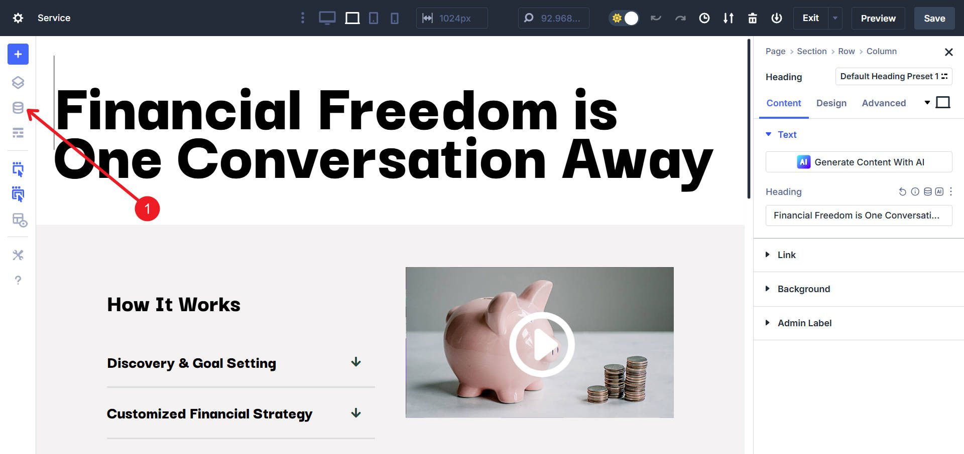 How to Open the Divi Design Variable Manager