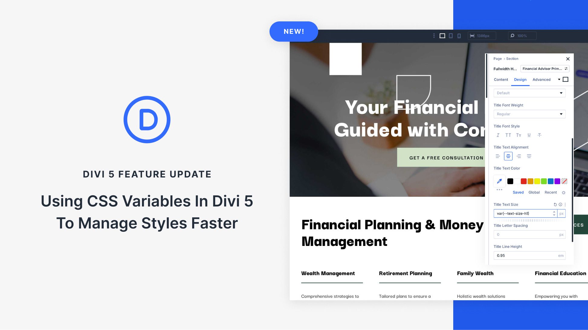 Using CSS Variables In Divi 5 To Manage Styles Faster