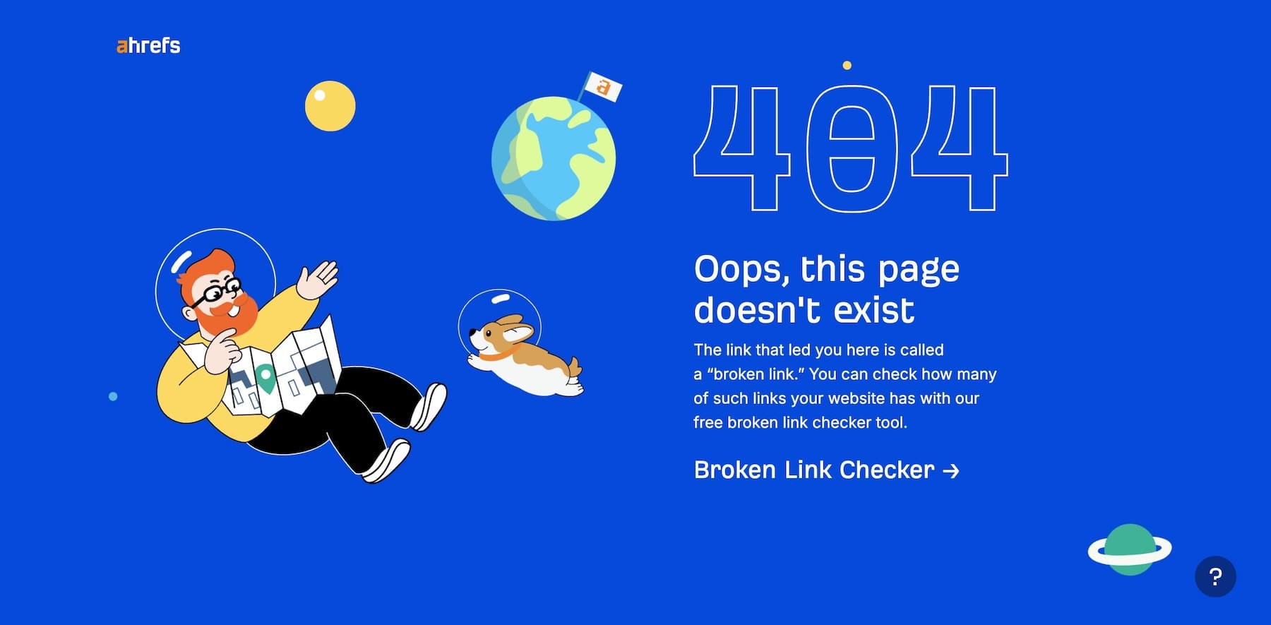 ahrefs 404 page example