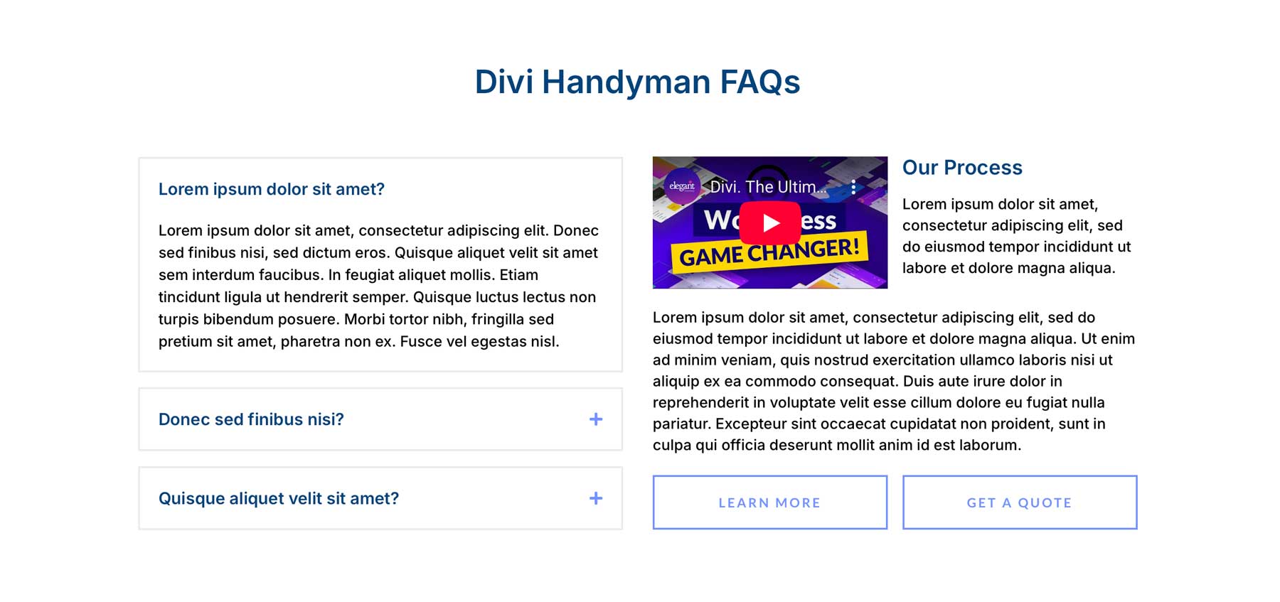 nested rows in Divi 5