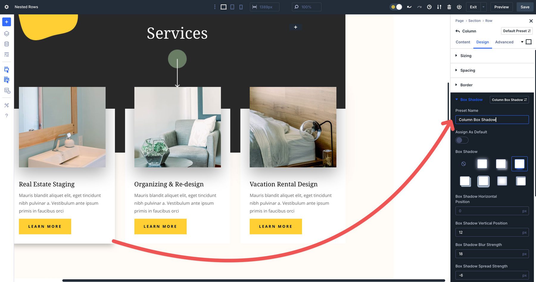 Divi 5 option group presets