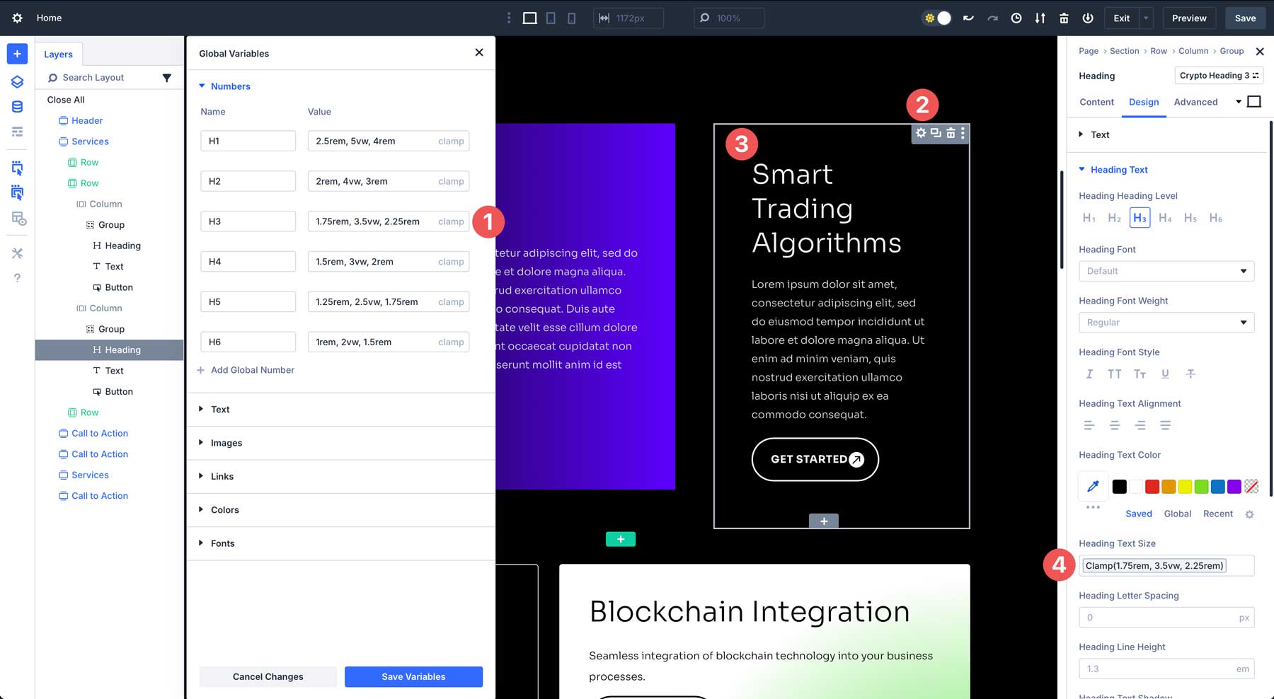 Module Groups and Design Variables in Divi 5