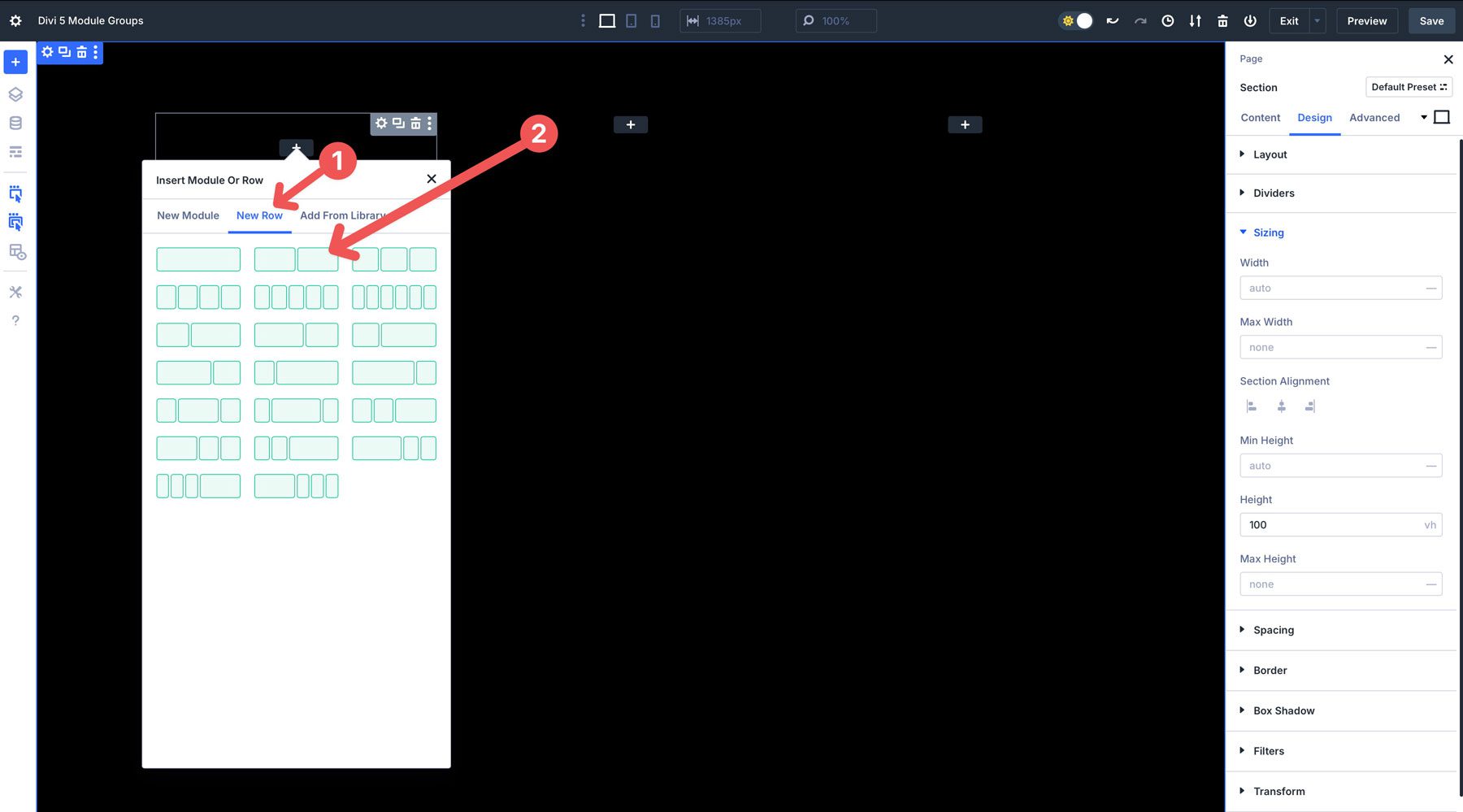 Module Groups in Divi 5