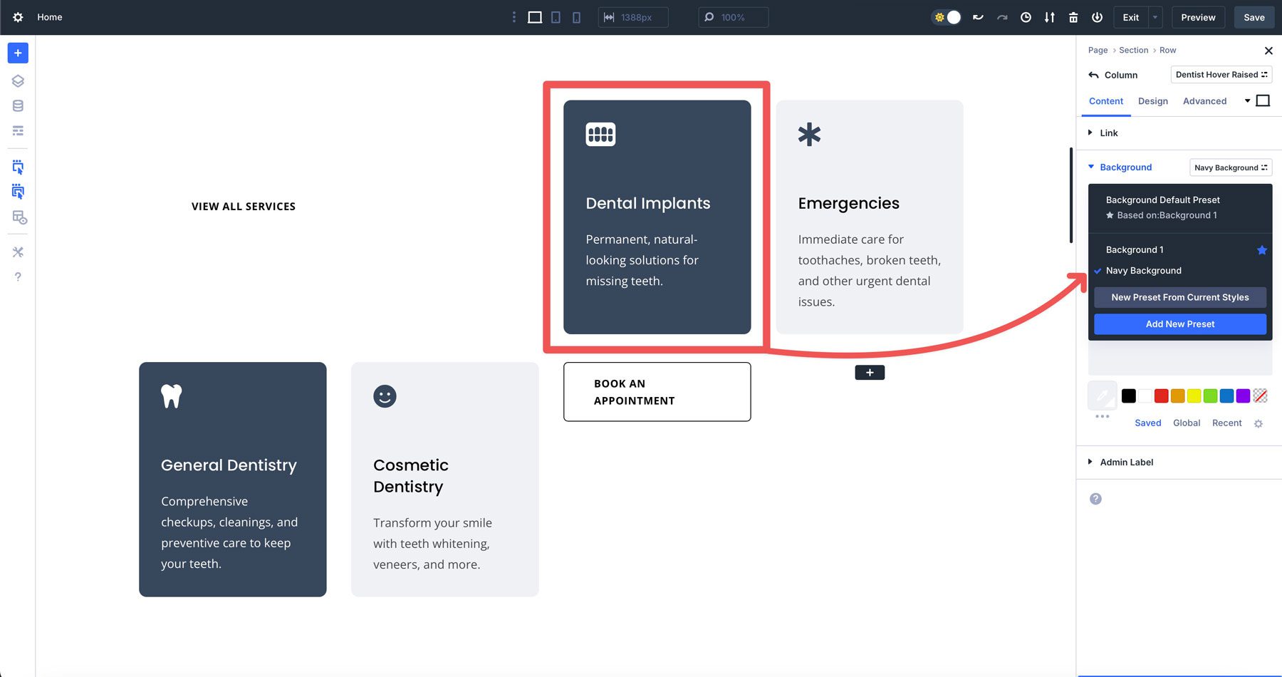 Option Group Presets in Divi 5