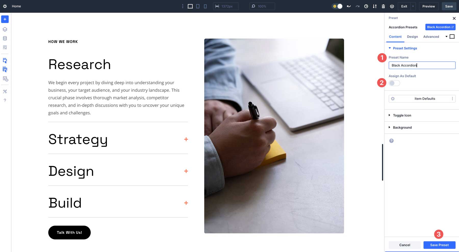 Element Presets in Divi 5