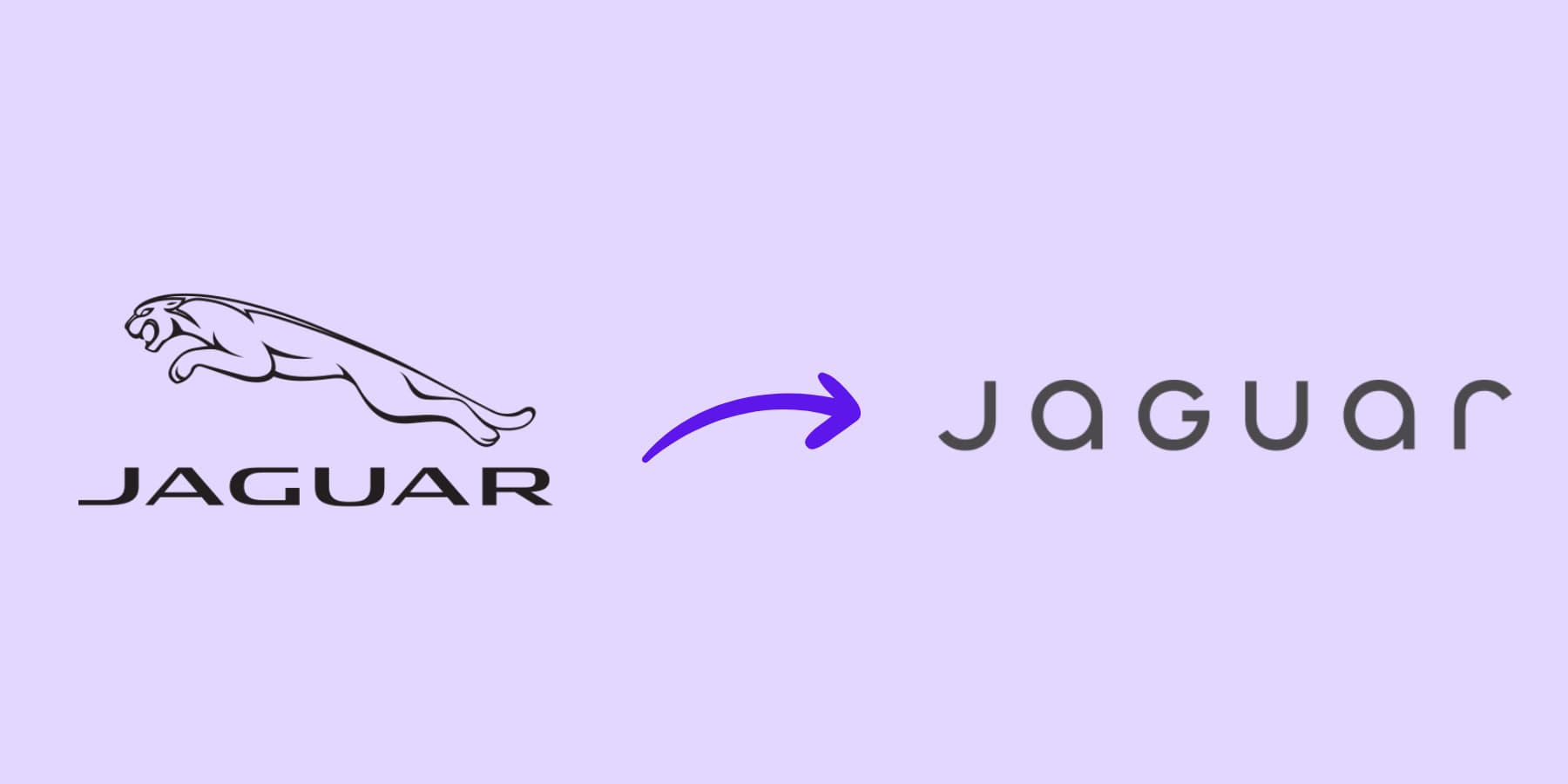 Jaguar's logo transformation