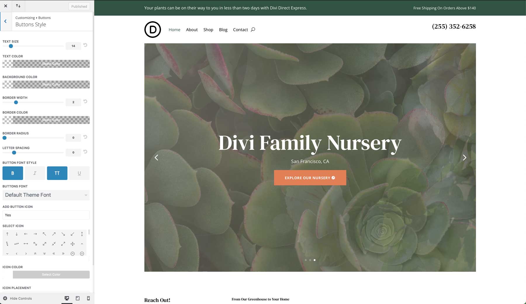 Nursery starter site for Divi