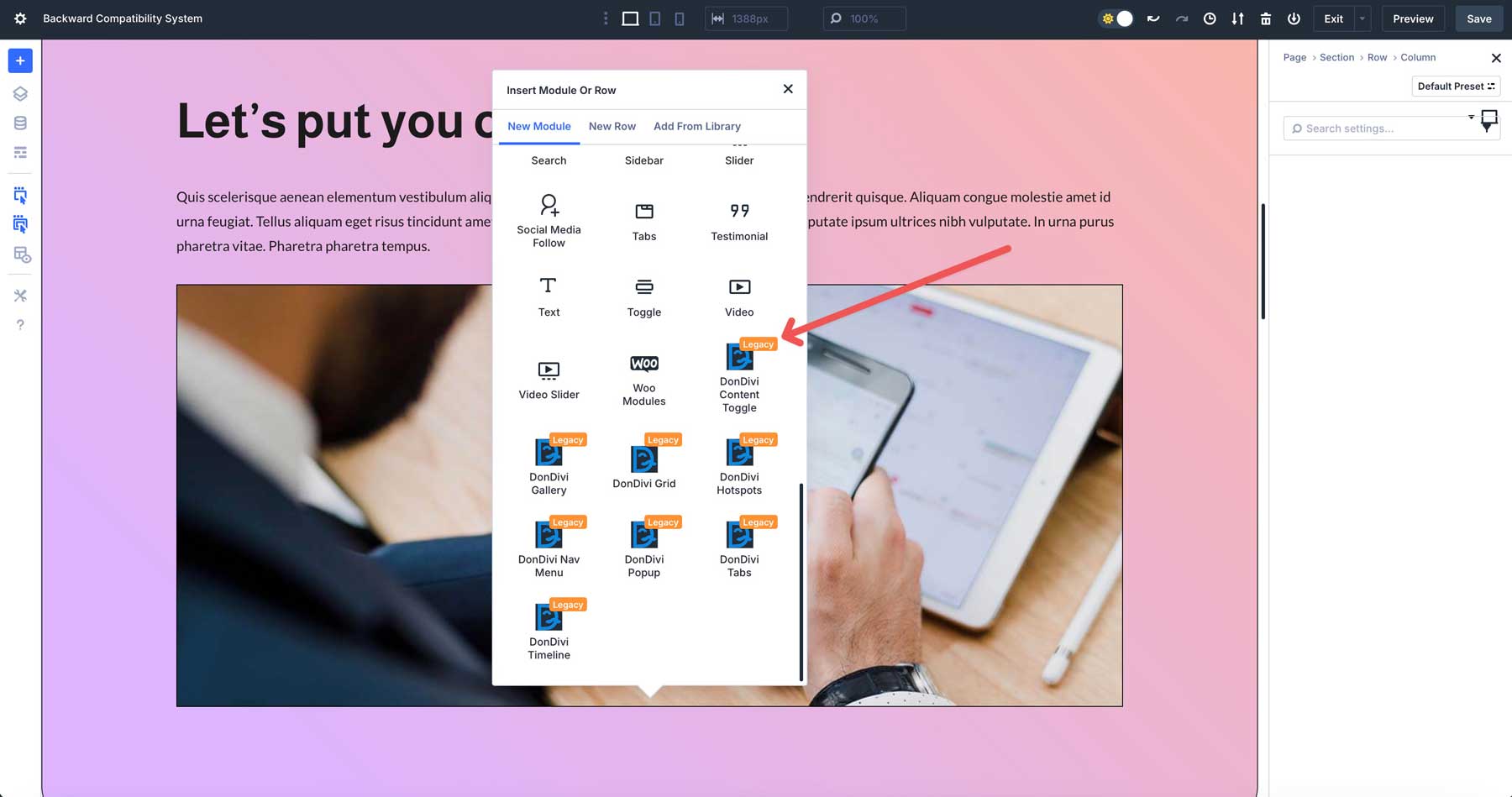 Backward Compatibility in Divi 5