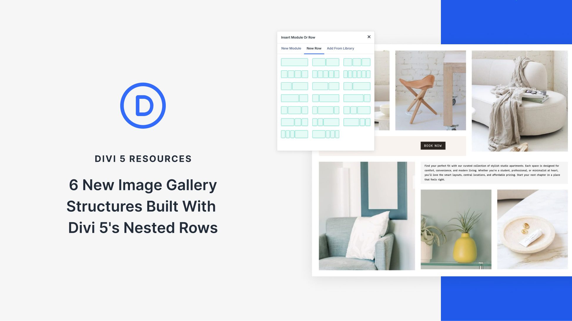 6 New Image Galleries Built With Divi 5’s Nested Rows (Free Download)