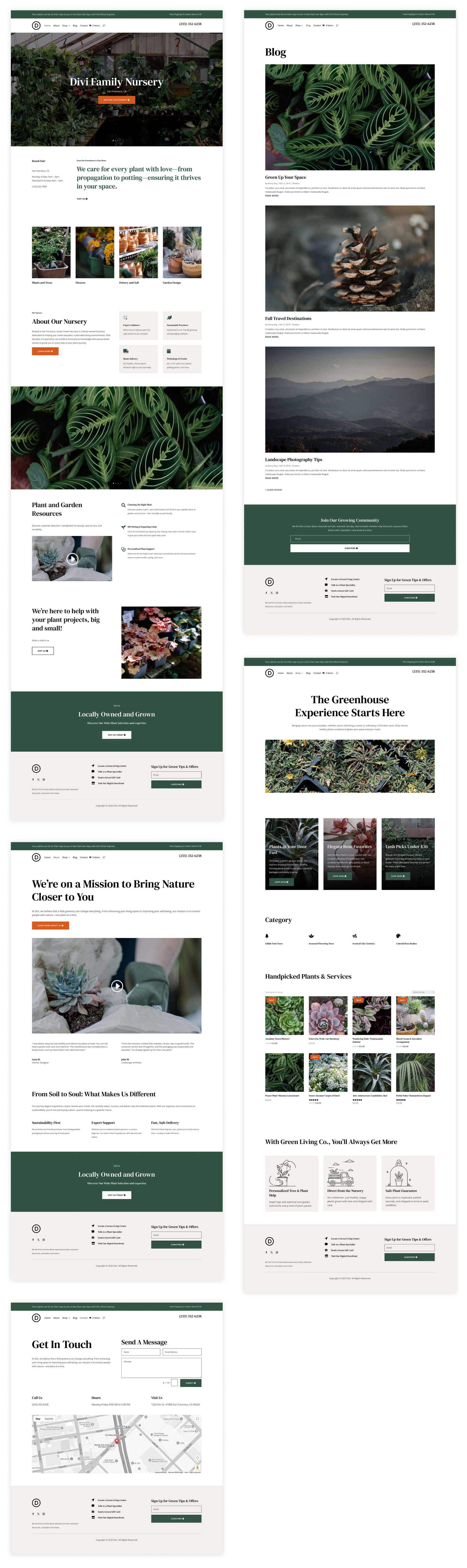 Nursery starter site for Divi