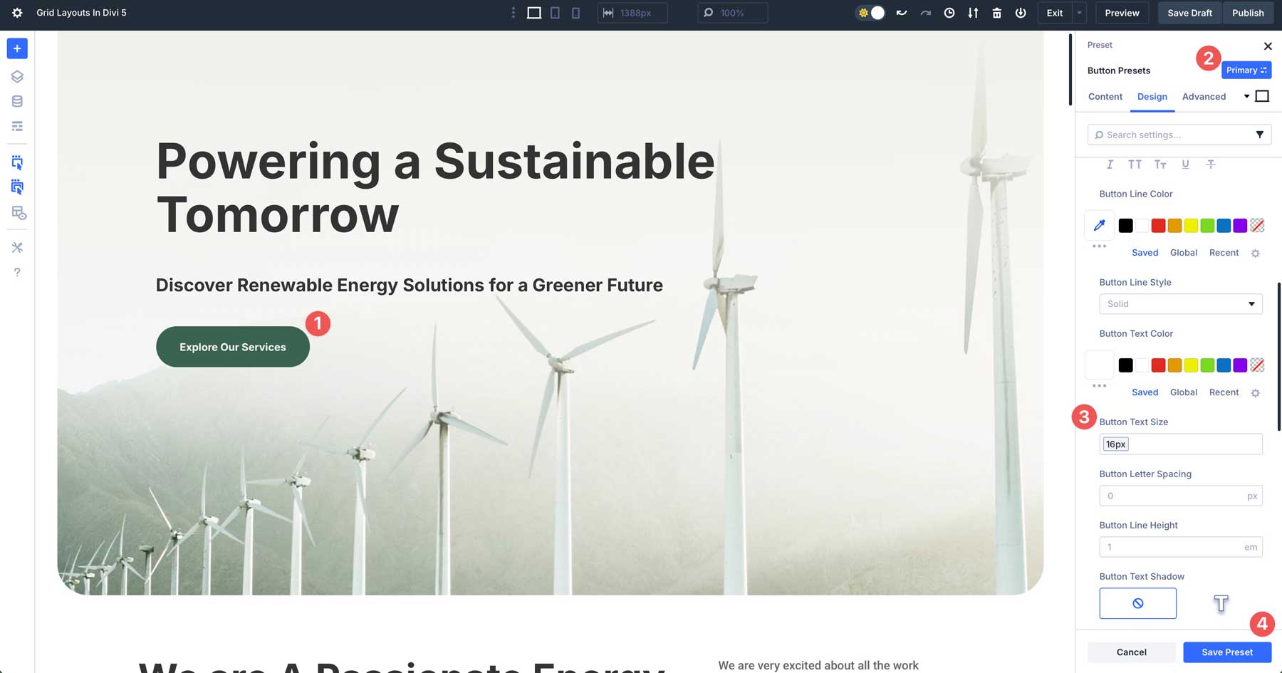 Design Variables and Preset in Divi 5