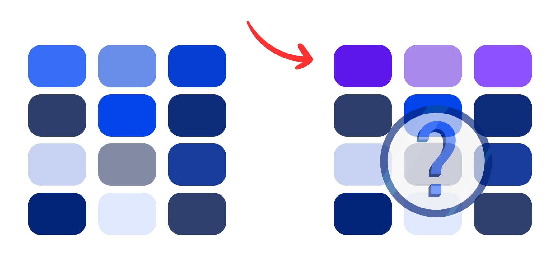 A visual example of how tedious color updates could be