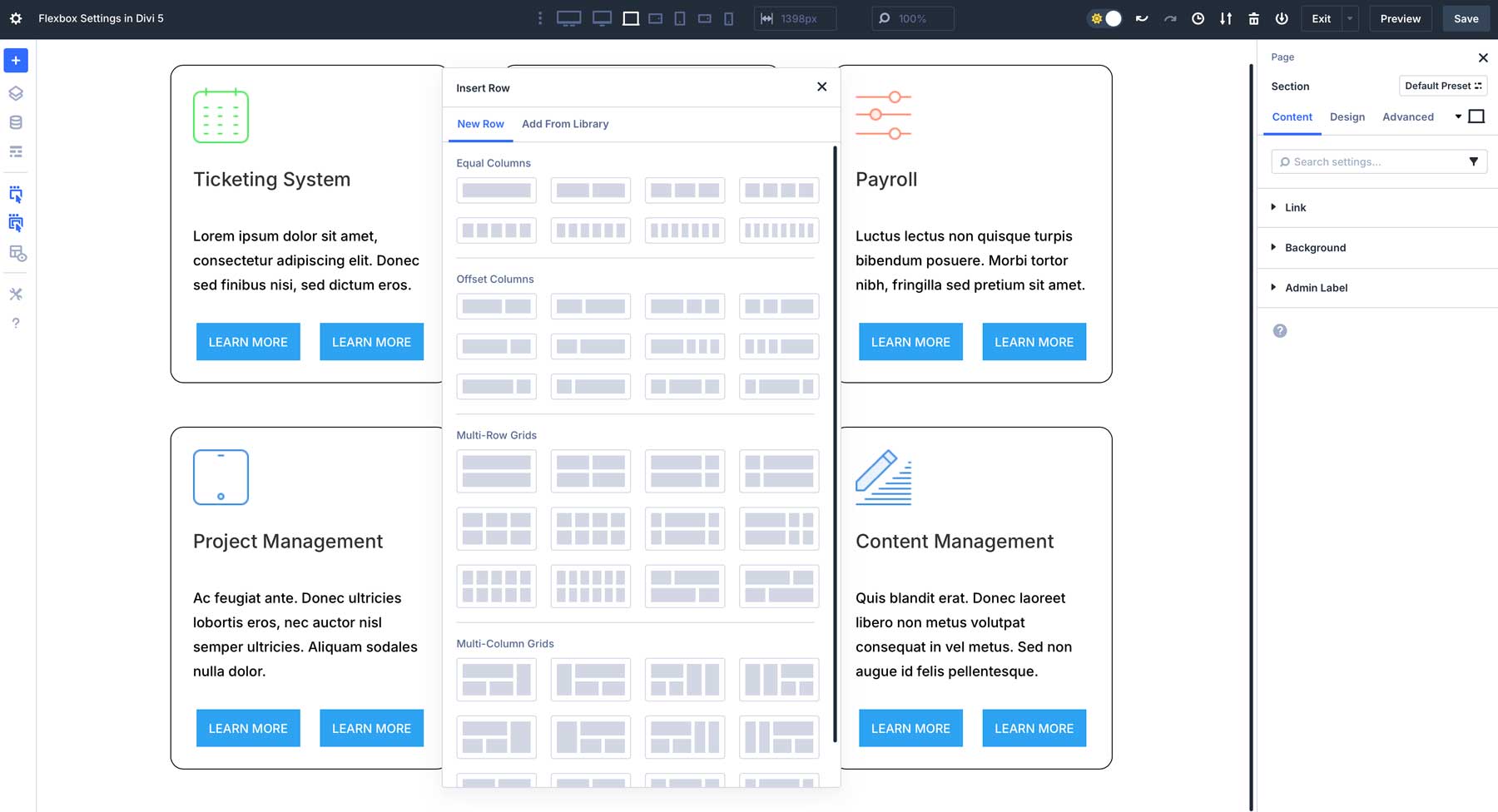 Flexbox Settings In Divi 5