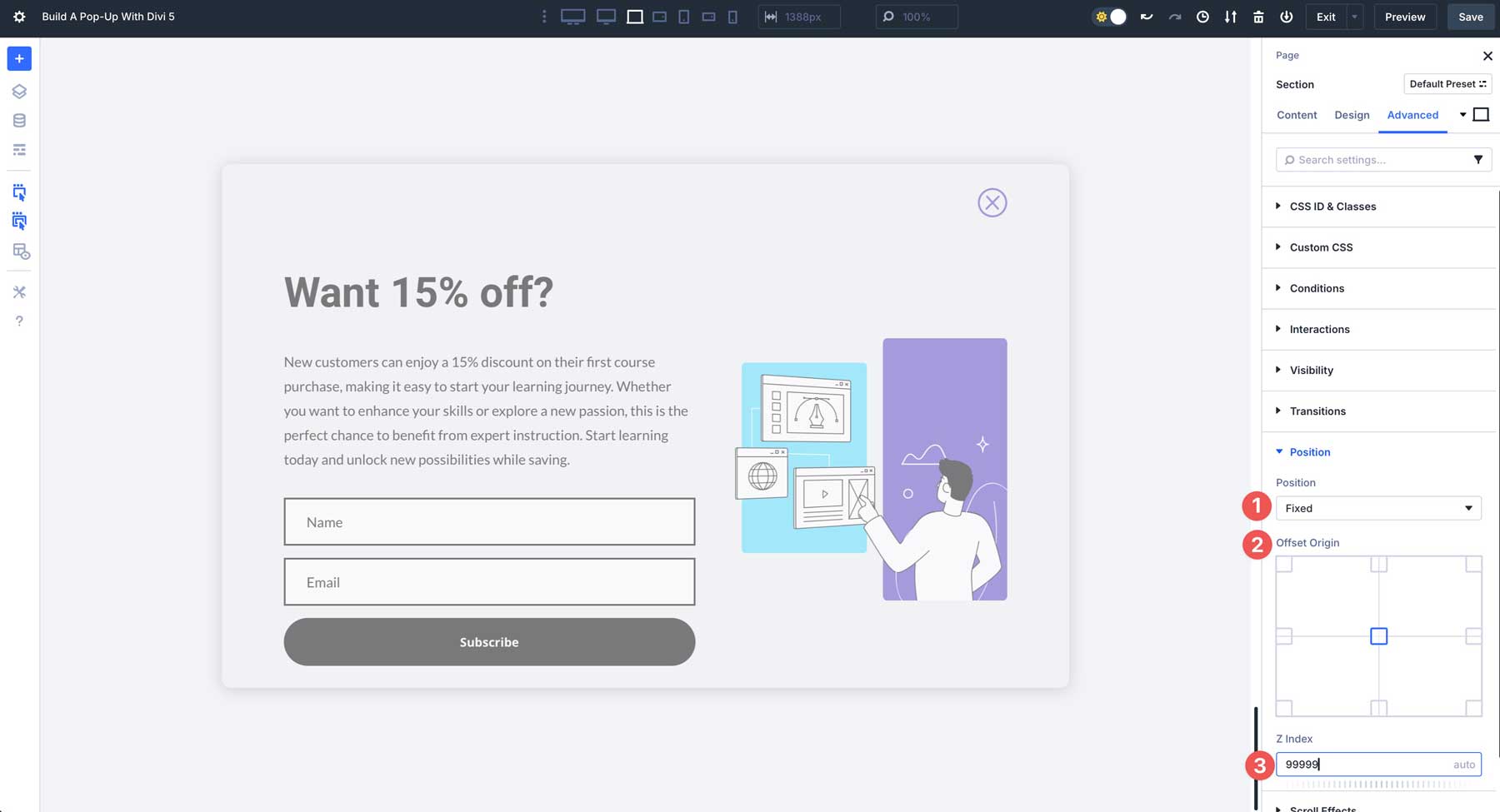 Build A Pop-Up With Divi 5