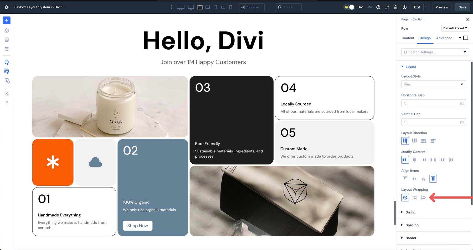 Layout Wrapping in Divi 5