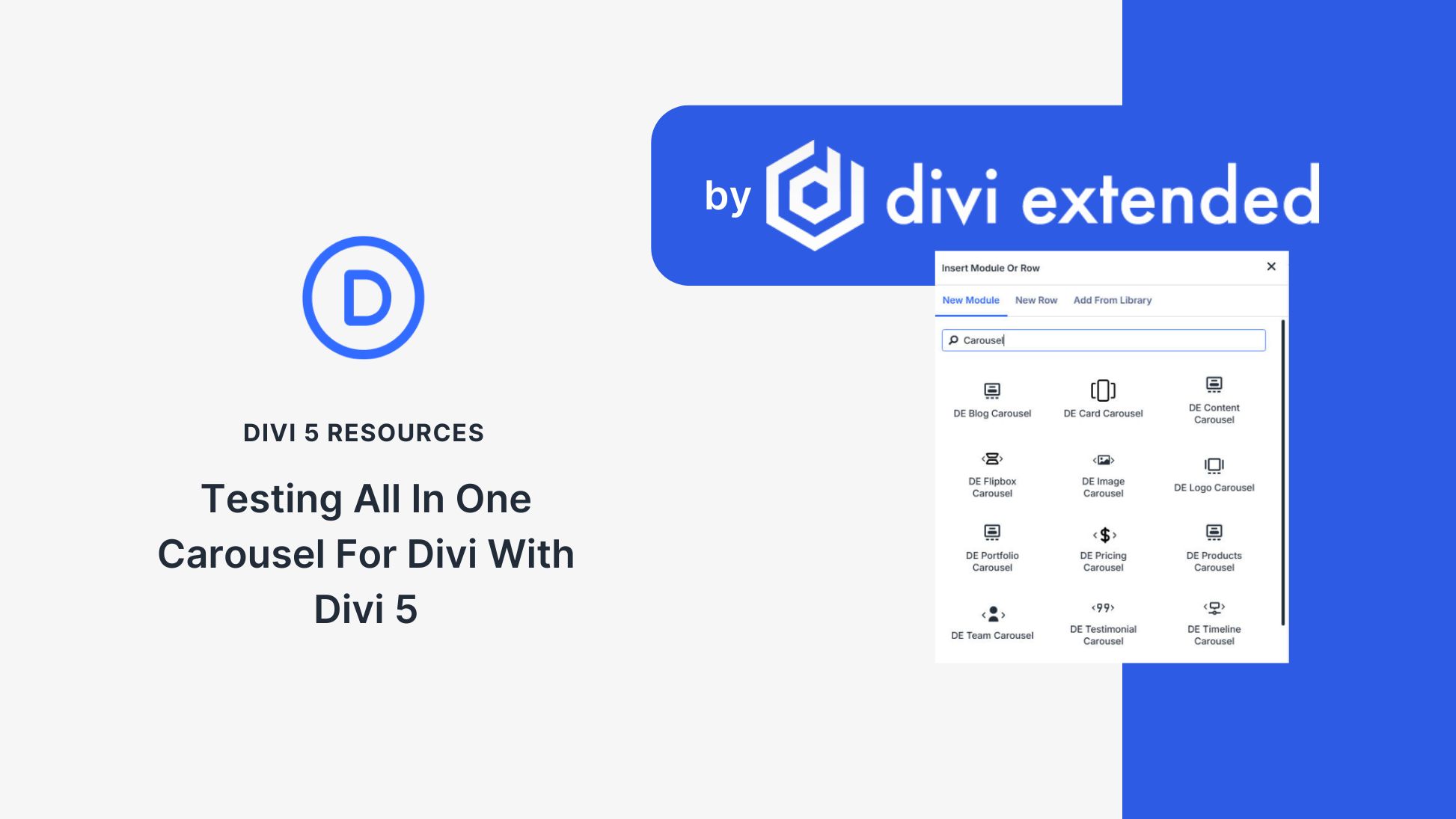 Testing All In One Carousel For Divi With Divi 5