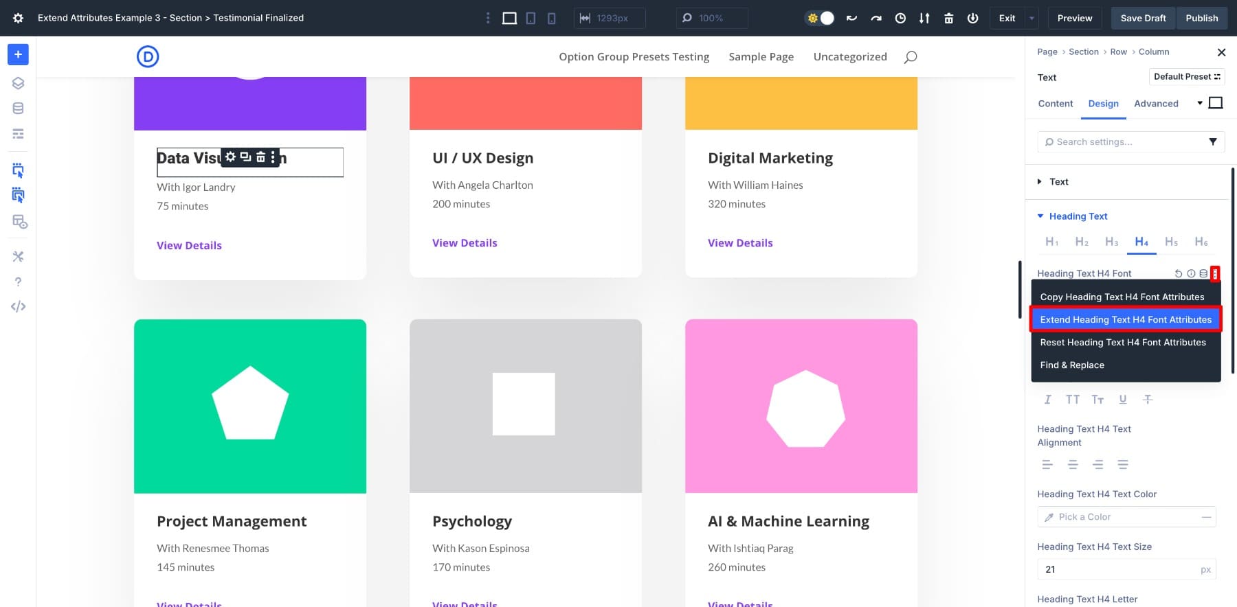 access extend attributes