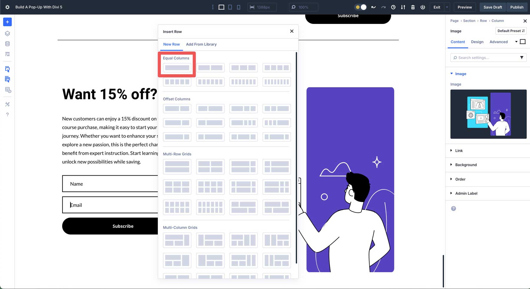 Build A Pop-Up With Divi 5