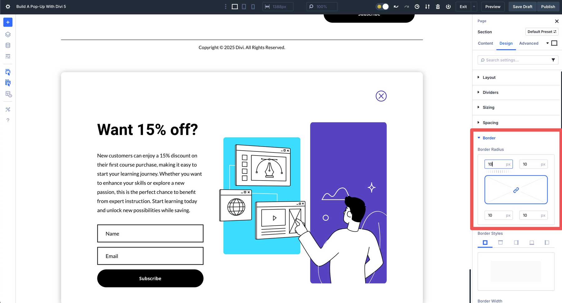 Build A Pop-Up With Divi 5