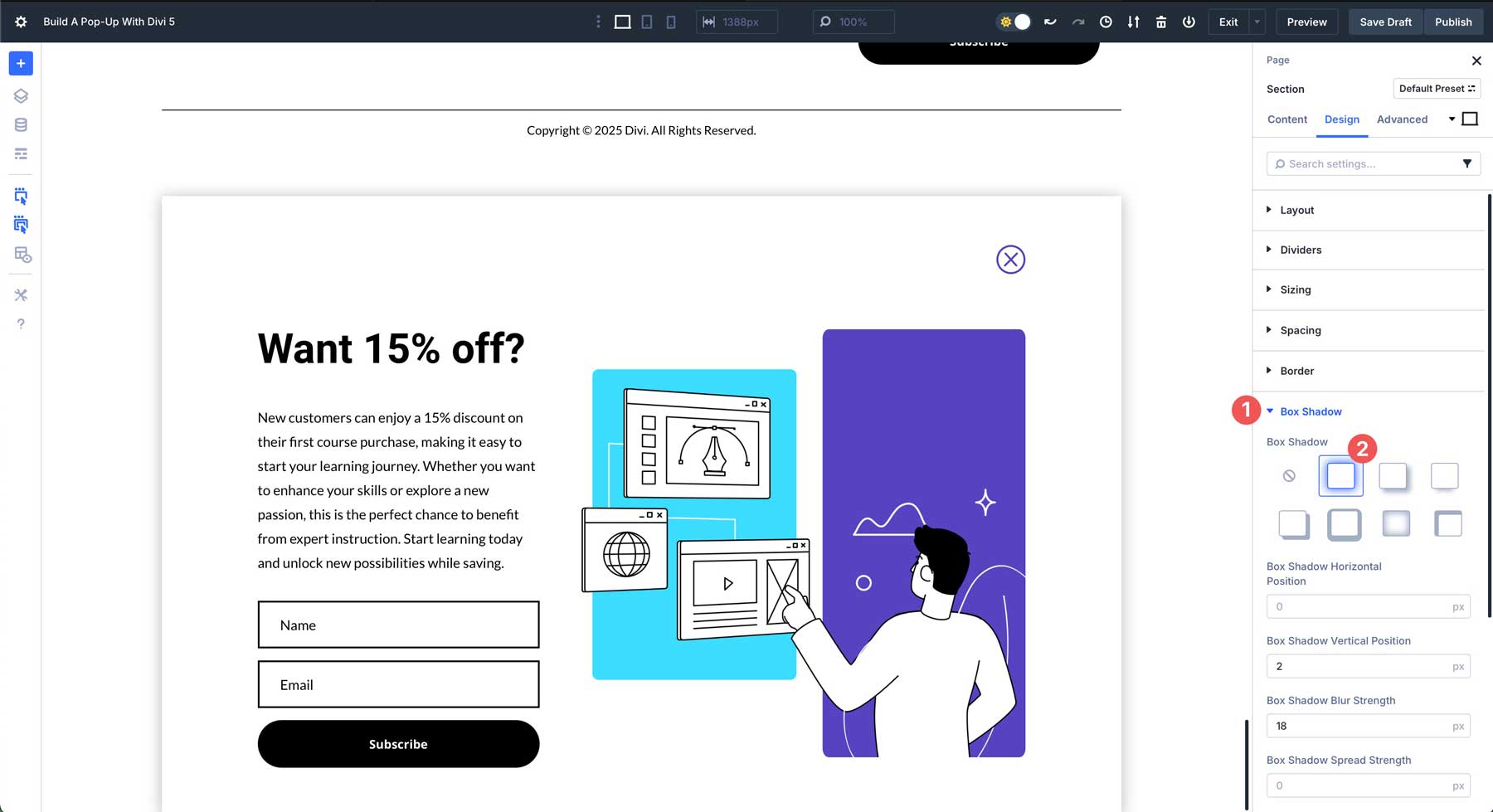 Build A Pop-Up With Divi 5