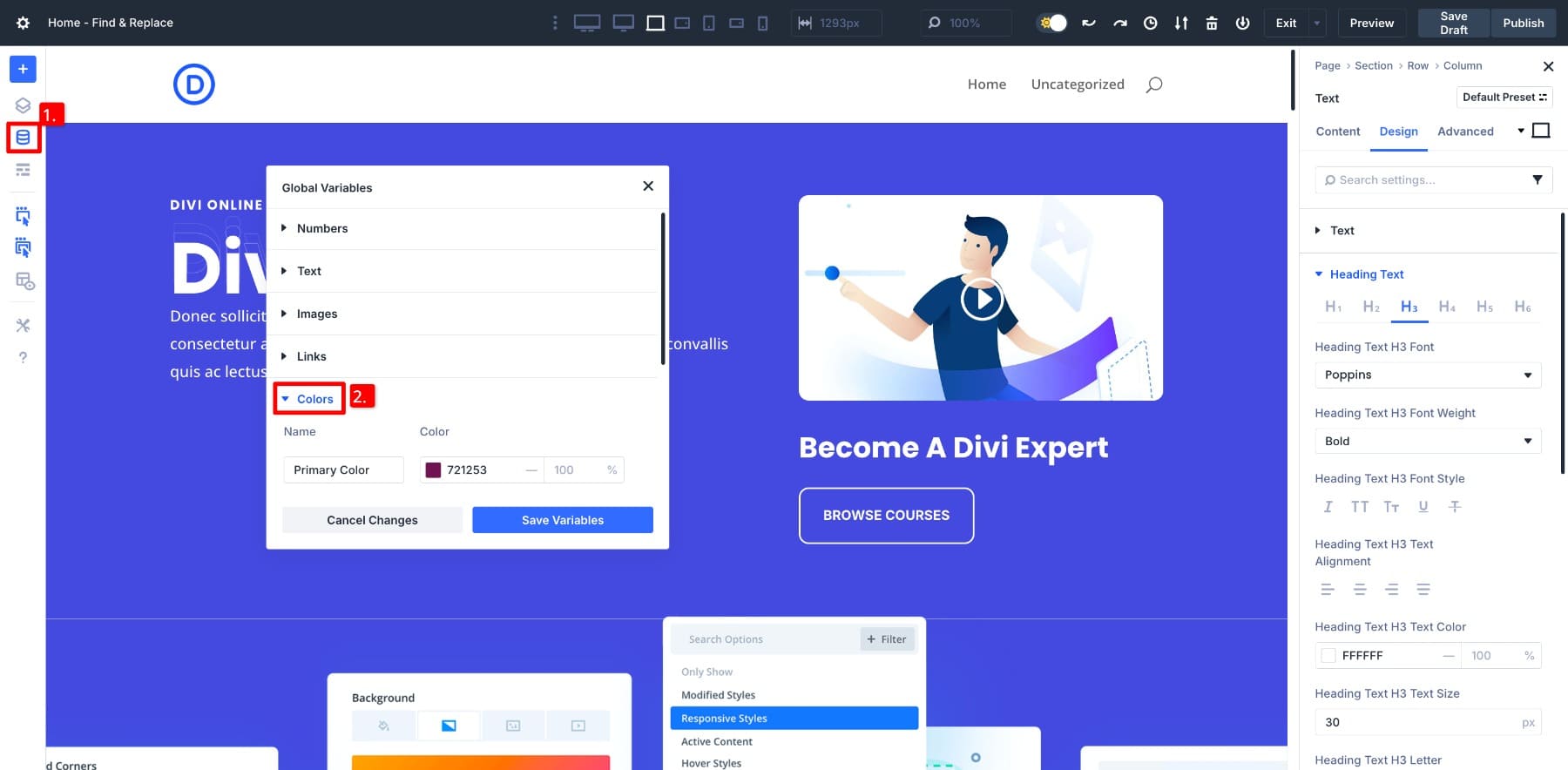 creating a color variable
