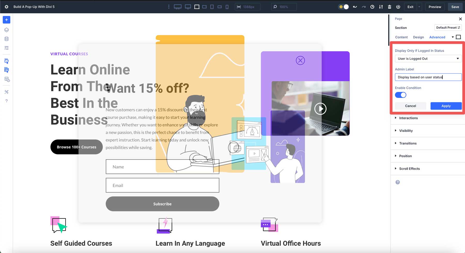 Build A Pop-Up With Divi 5