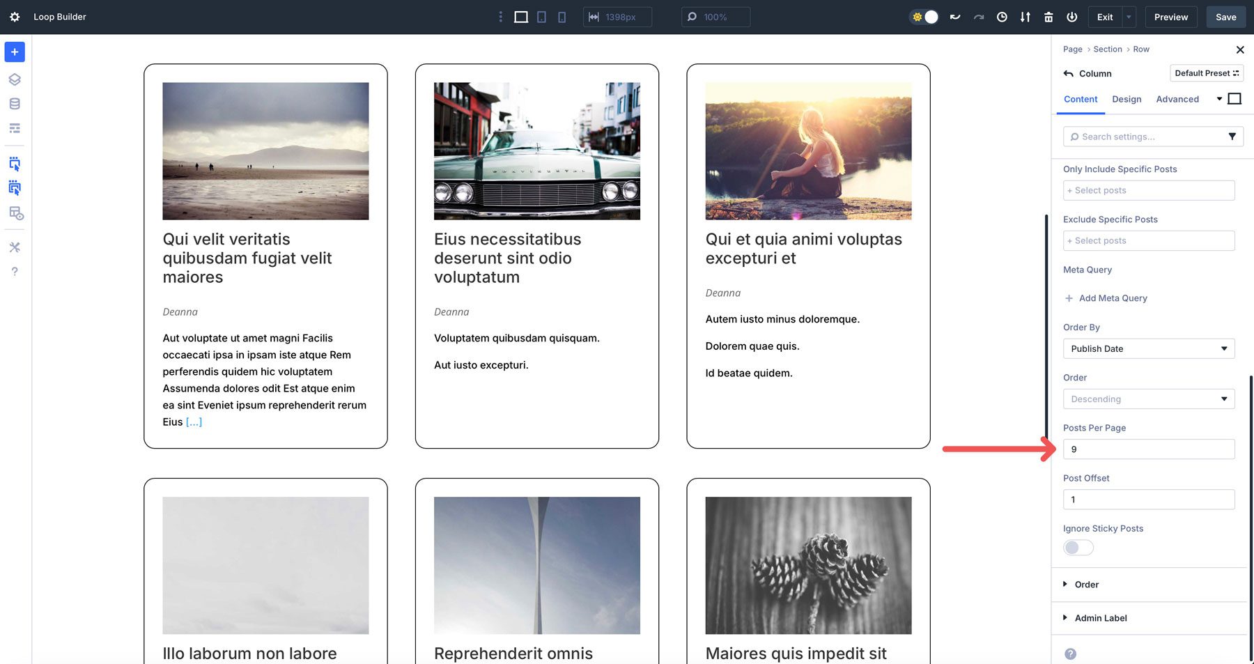 Divi 5 Loop Builder