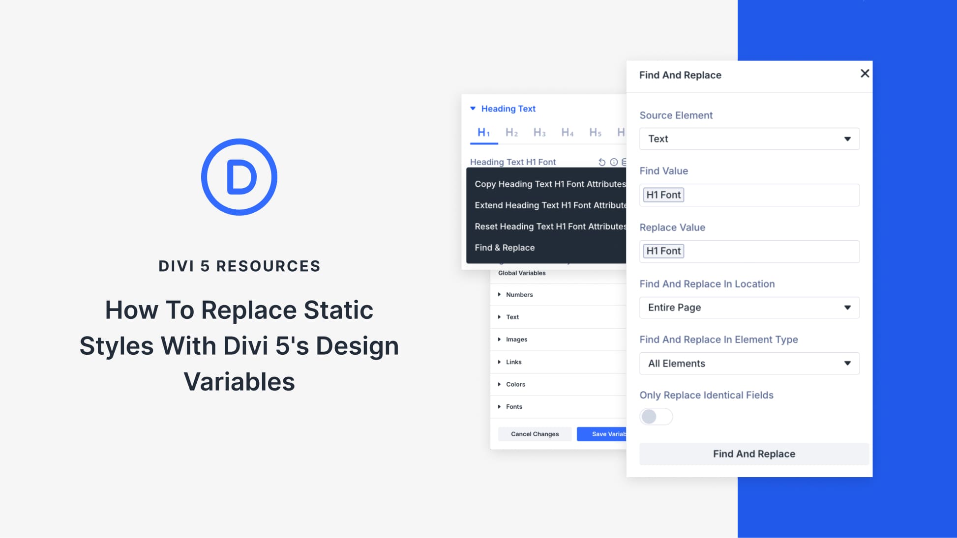 How To Replace Static Styles With Divi 5’s Design Variables