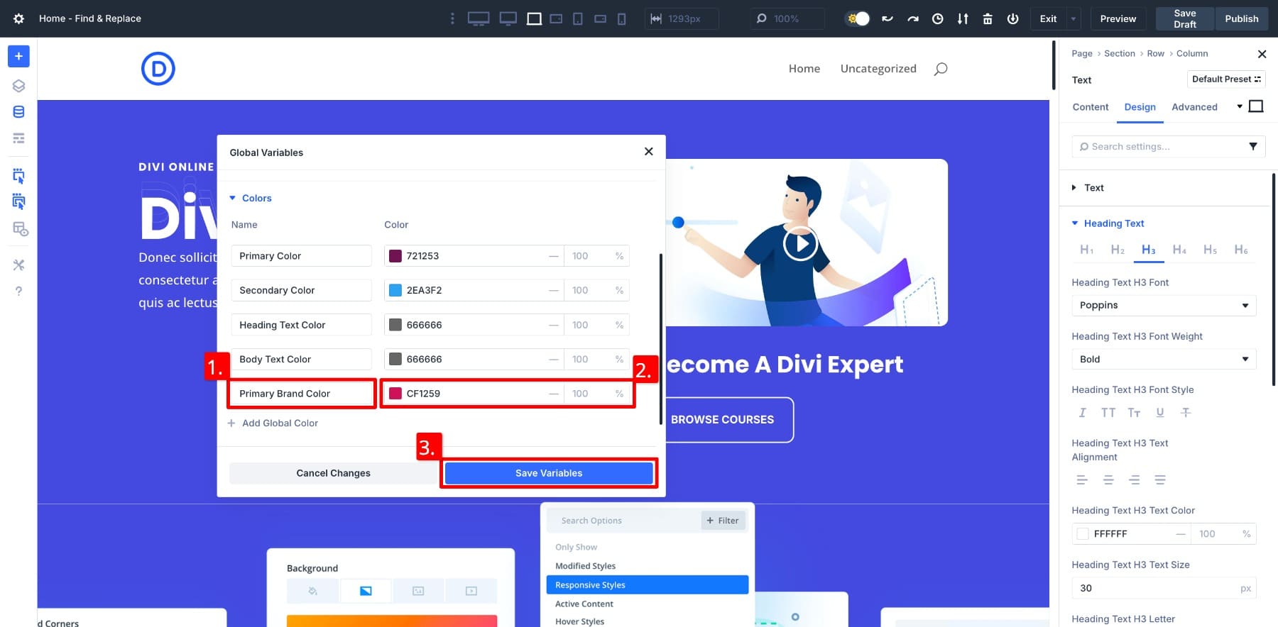 saving color variable