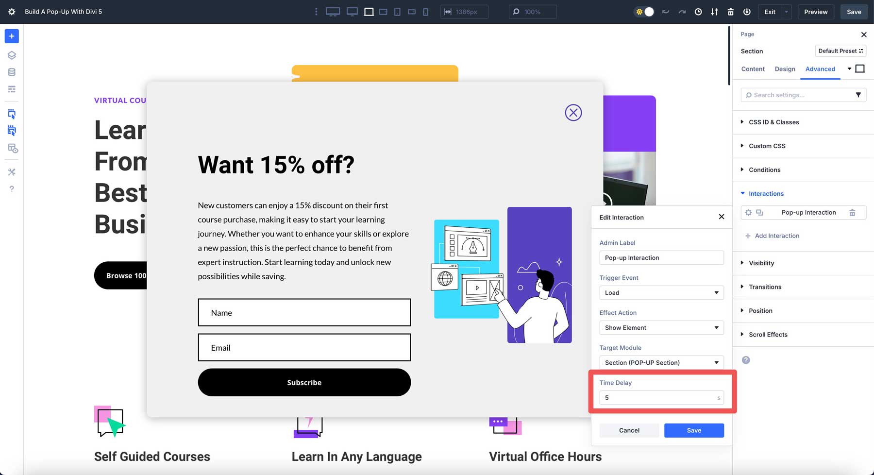 Build A Pop-Up With Divi 5
