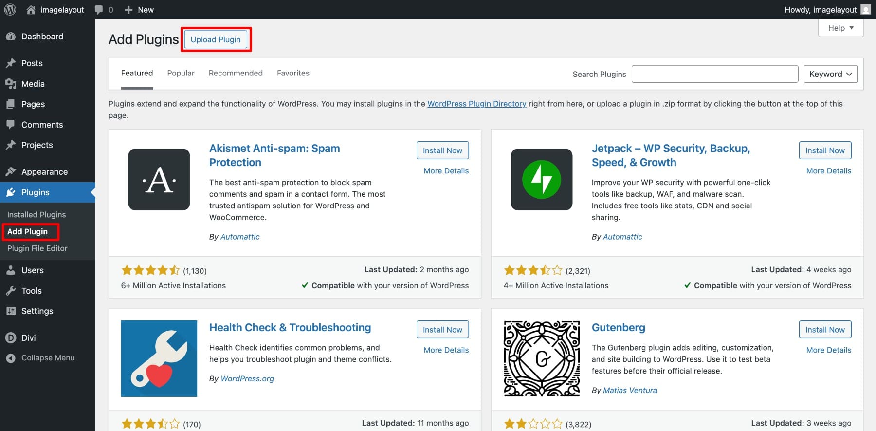 upload divi assistant