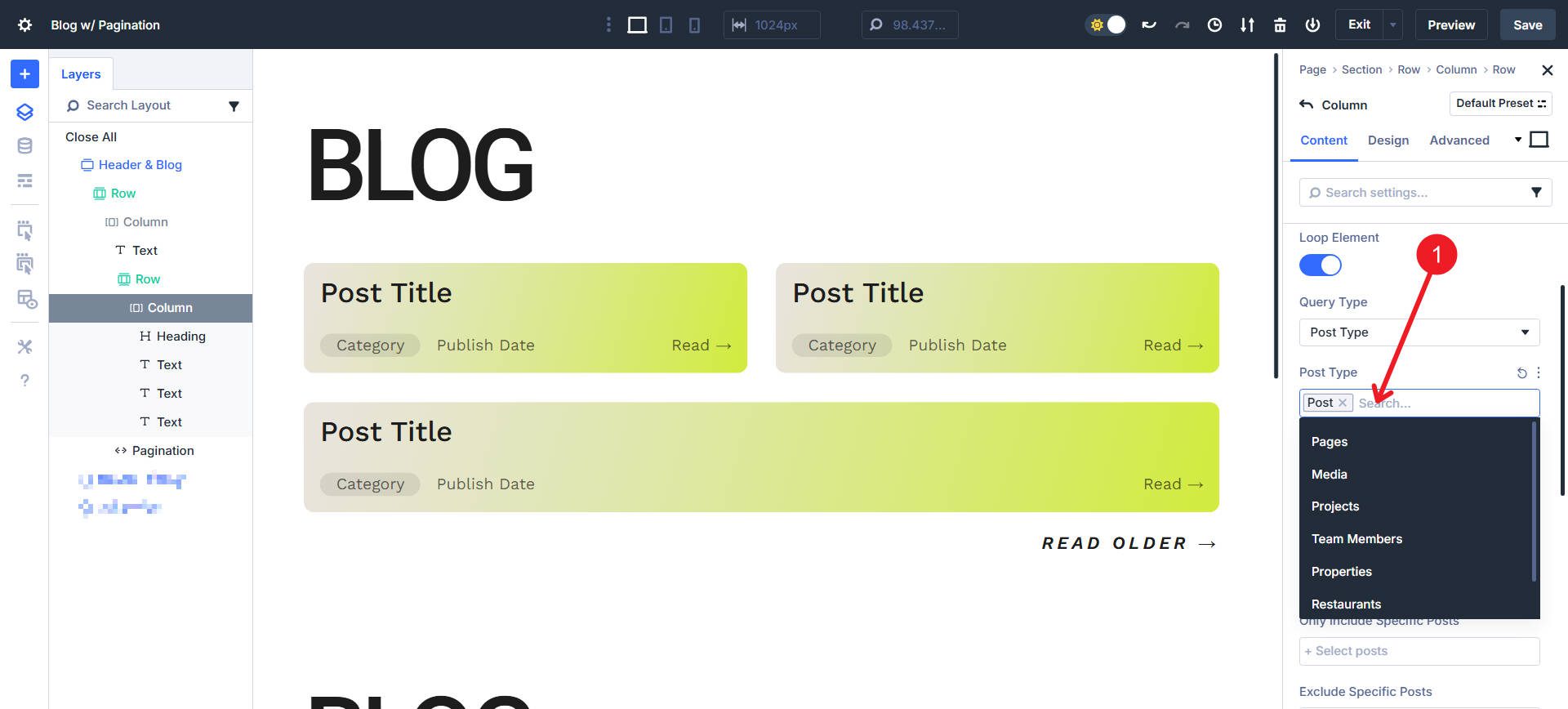 Create Loop Container - Step 4