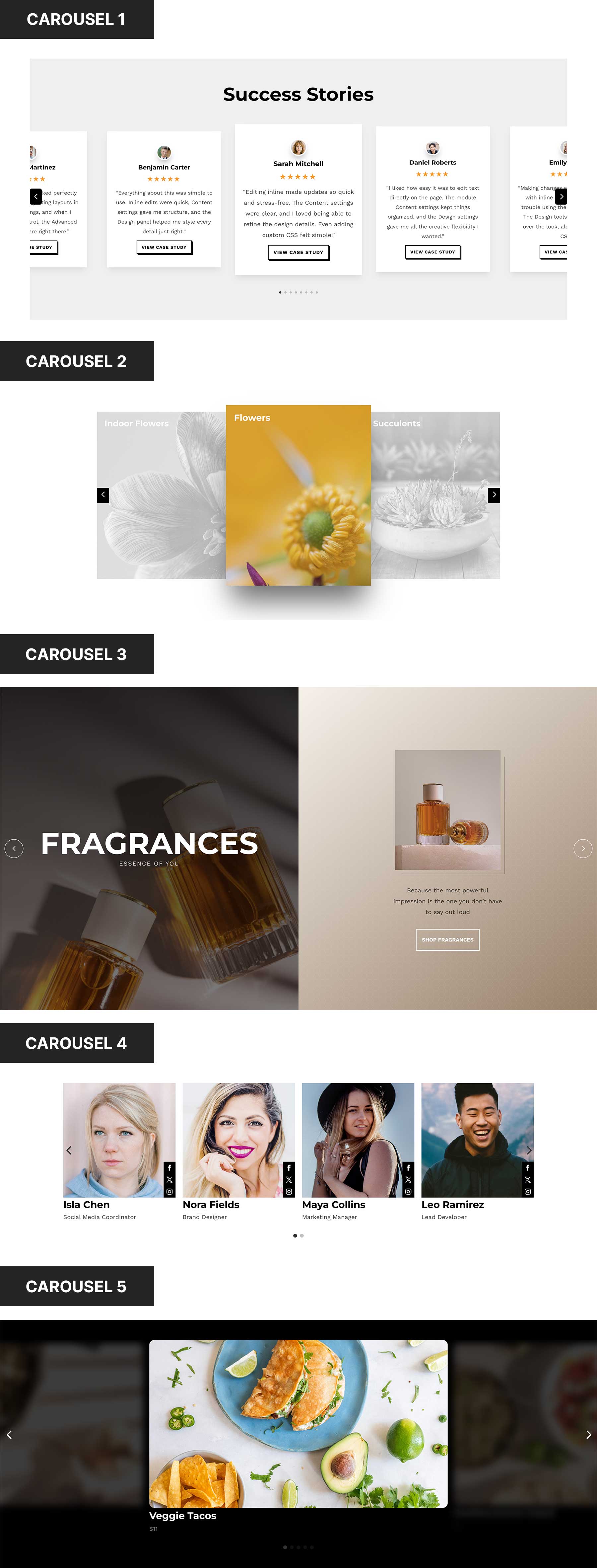 Carousel Designs For Divi 5