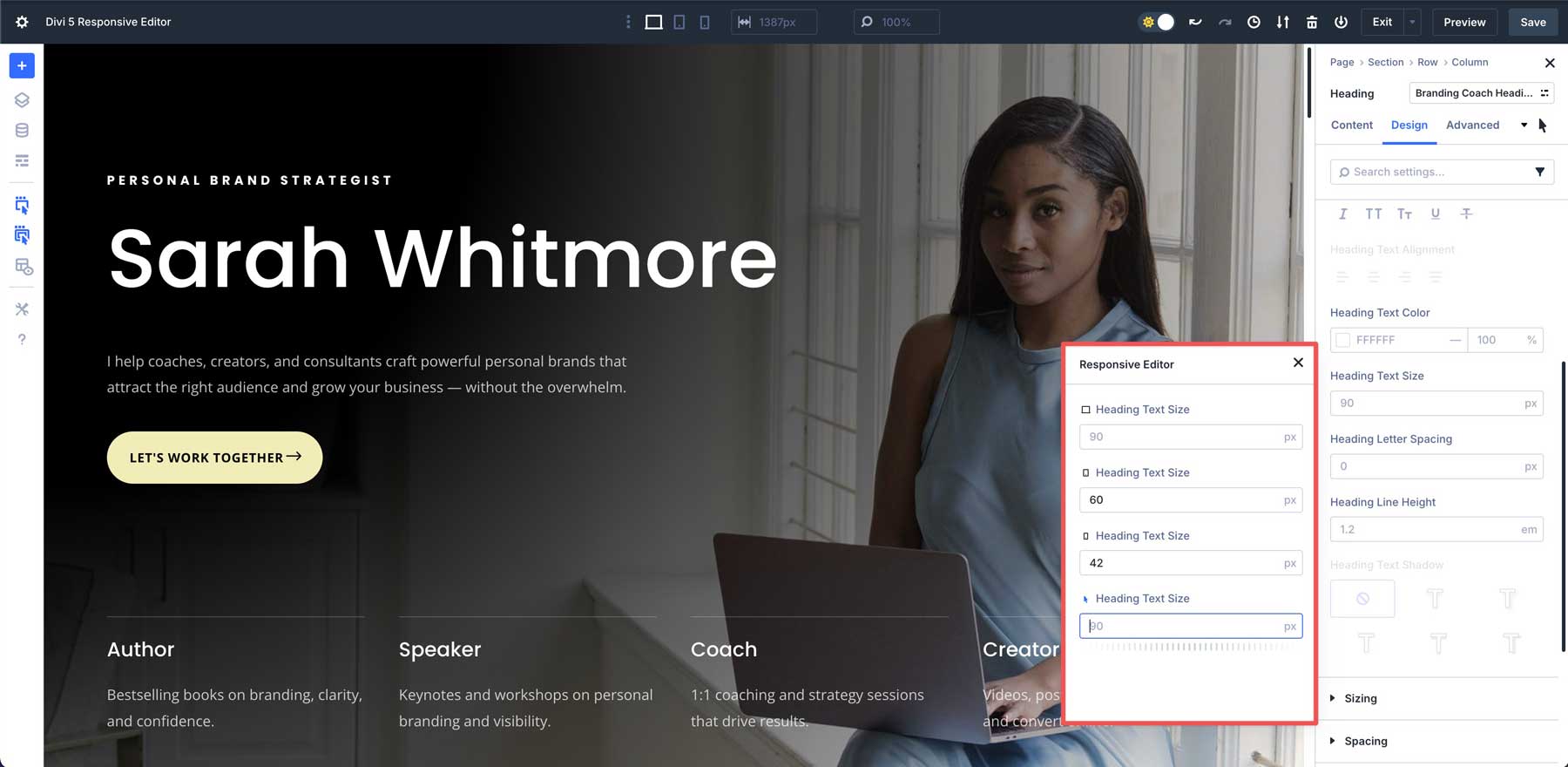 Divi 5 Responsive Editor