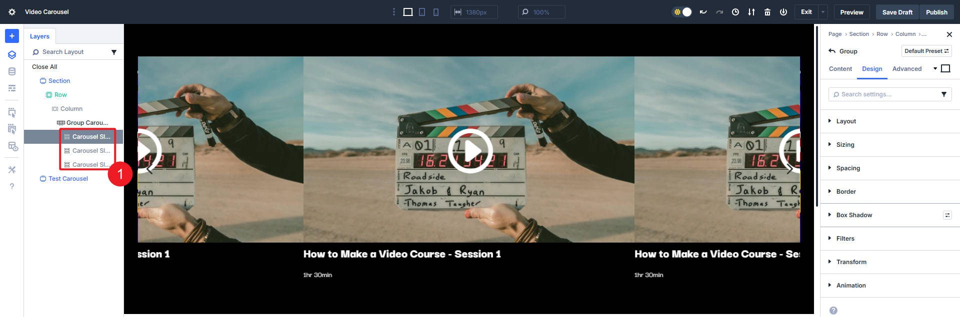 Duplicate Slide Twice for Three Total to See how Carousel is shaping up