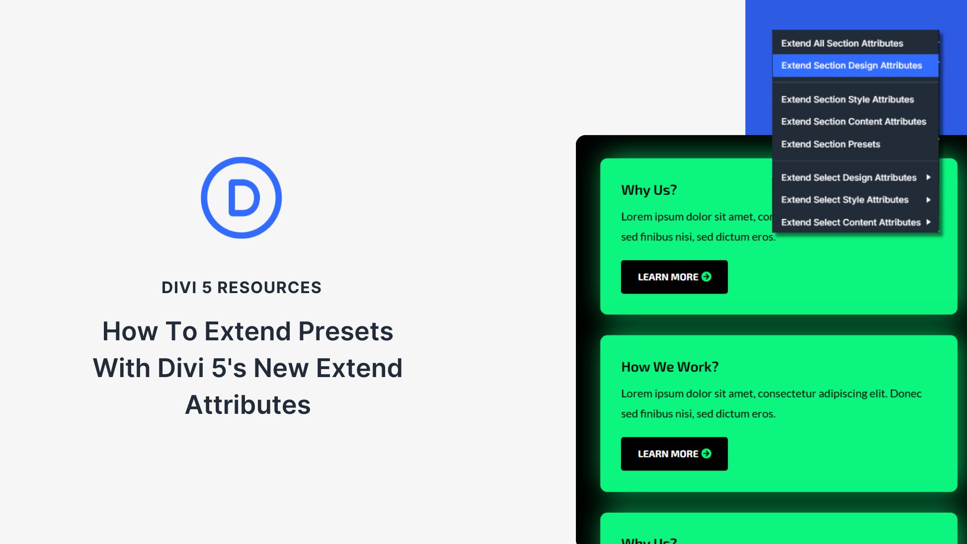 How To Extend Presets With Divi 5’s New Extend Attributes